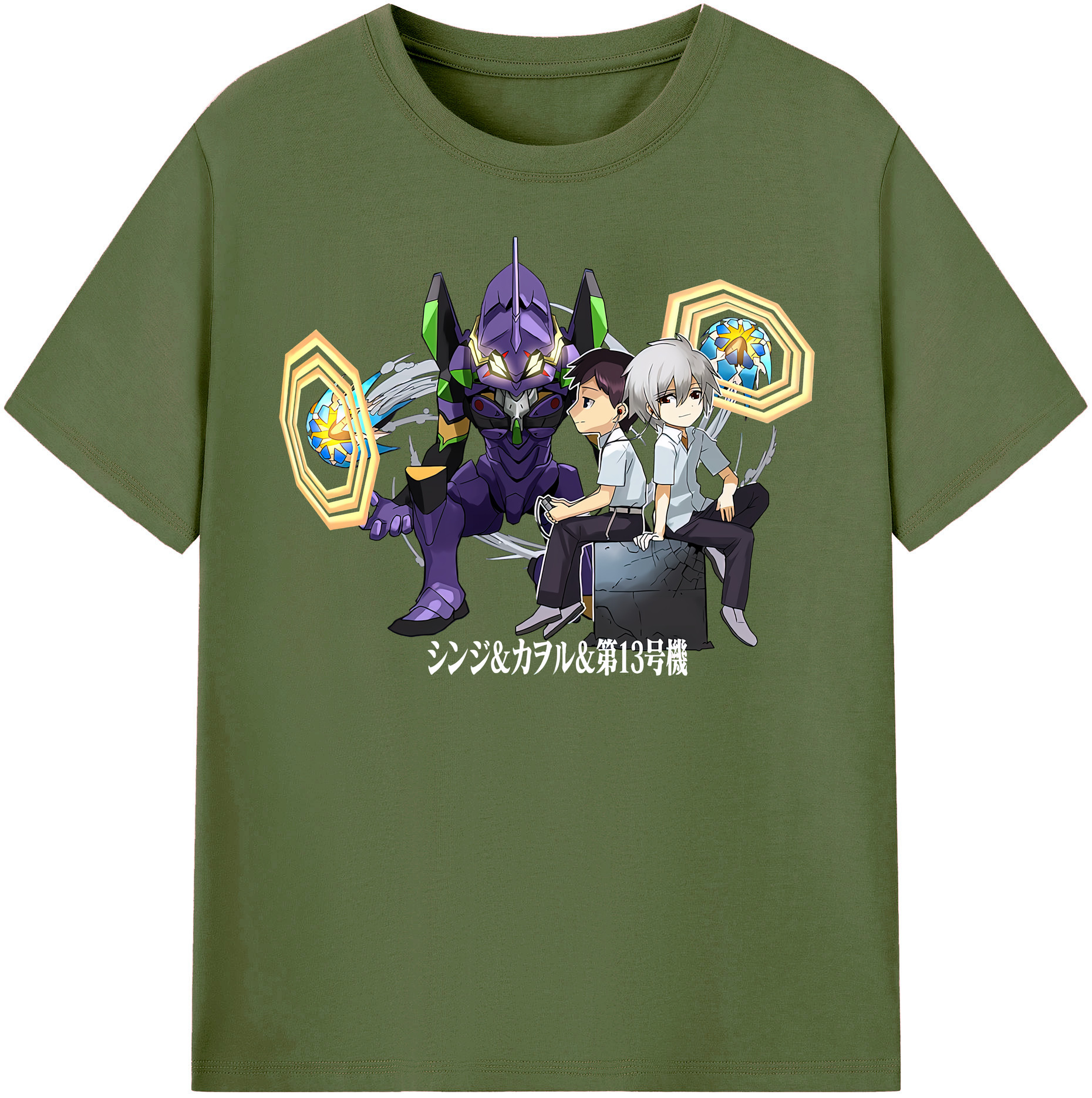 （画像用） EVA 新世紀エヴァンゲリオン 綿100％半袖Tシャツ（フロントプリント）